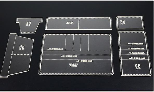 Acrylic Template For Business Long Wallet Leather Craft Pattern Stencil