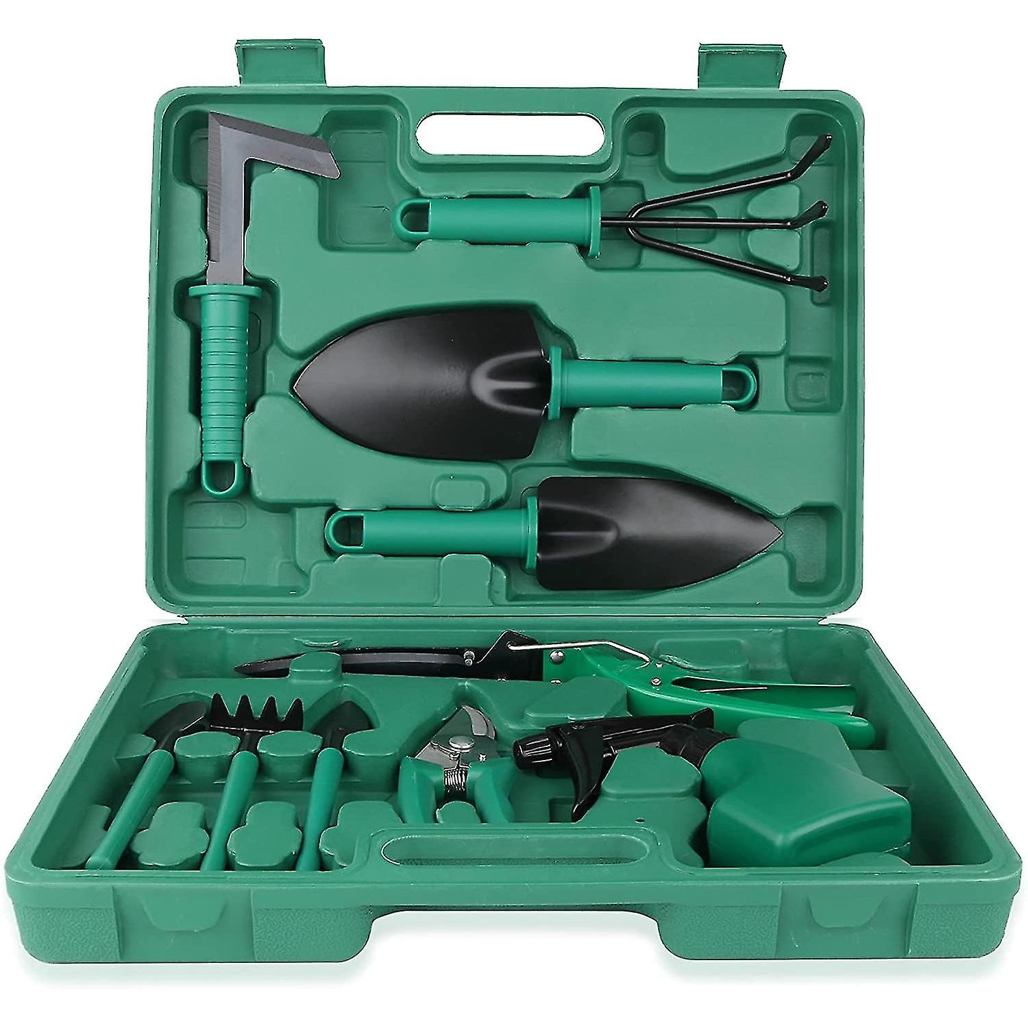 Ten Piece Gardening Tool Set Garden Tools Green