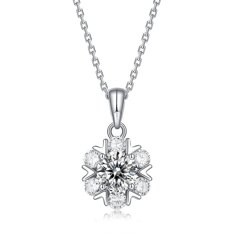 S925 Silver Snowflake Necklace