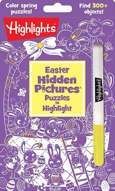 Easter Hidden Pictures Puzzles To Highlight Paperback Book