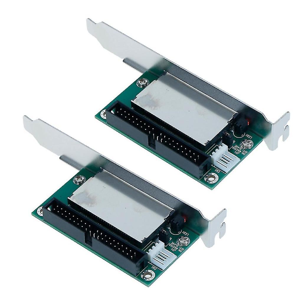 2buc Cf to Ide Adapter Card Cf to Ide Cf To 40-pin Desktop 3.5 With Bezel
