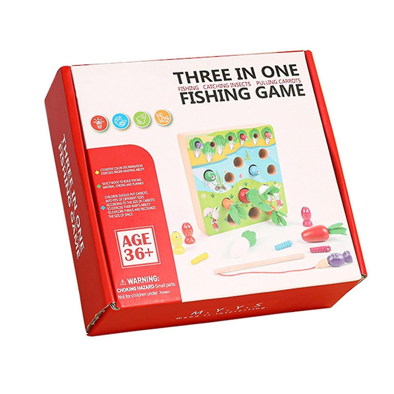 Children 3 In 1 Fishing Game No Harm And Environmental Friendly Suitable For Kindergarten Primary Sc