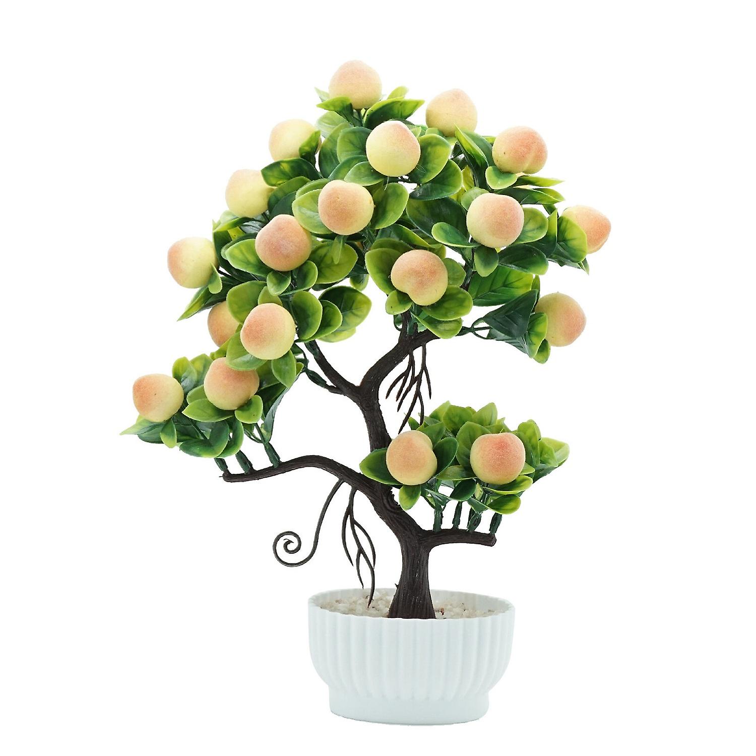 Vivid Artificial Fruit Tree Potted Plant for Indoor and Table Decor