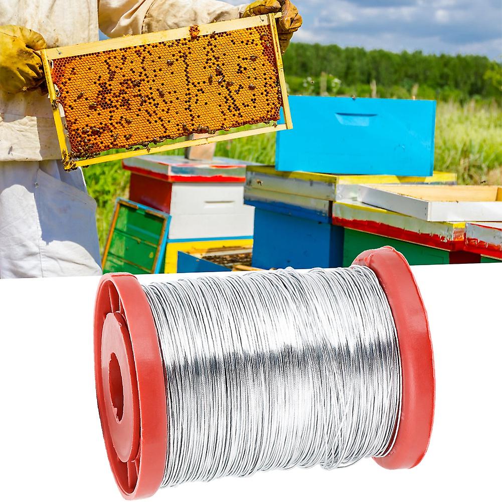 Rockyin bee hive Steel Wire, 0.5mm Beekeeping Stainless Steel Frame Wire Frame Iron Wire for Beehives Frames Tool bee hives for beekeeping