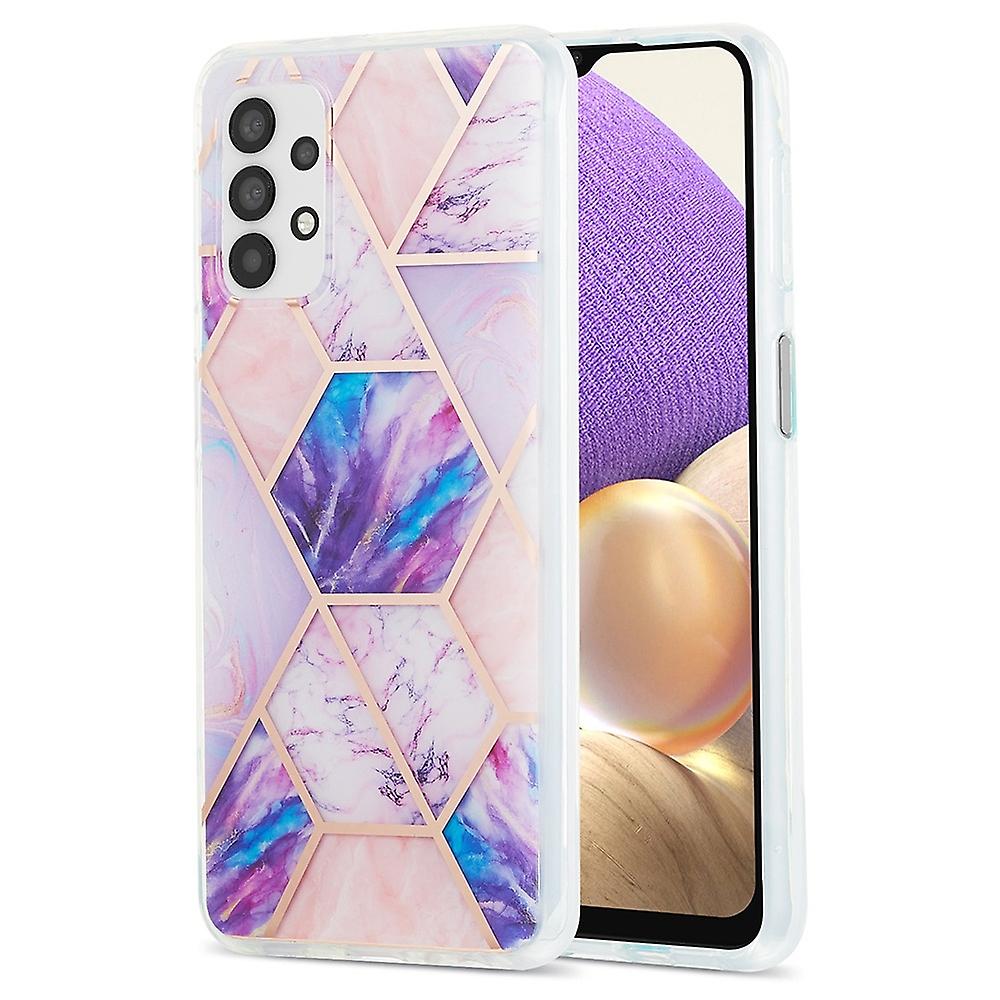 For Samsung Galaxy A23 4G/5G (Global Version) IMD Soft TPU Case Splicing Marble Pattern Shell
