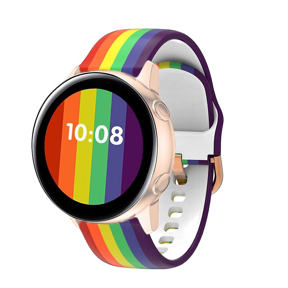 22mm Rainbow Silicone Watch Band 22mm