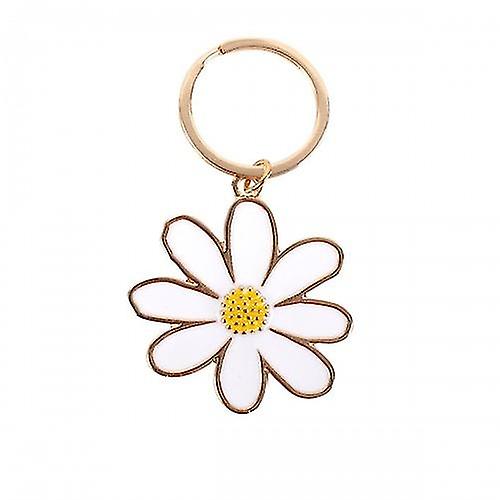 Something Different Spring Time Daisy Enamel Keyring