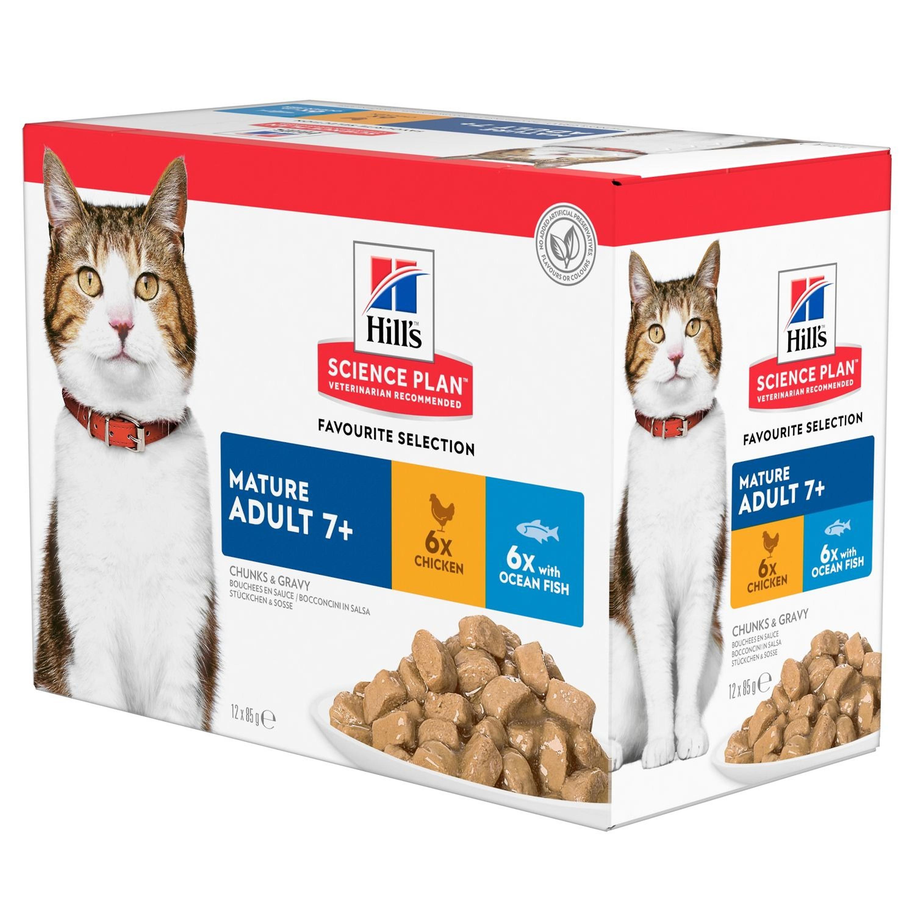Hills Science Plan Cat Mature 7+ Mixed Pack Cat Food 12 x 85g