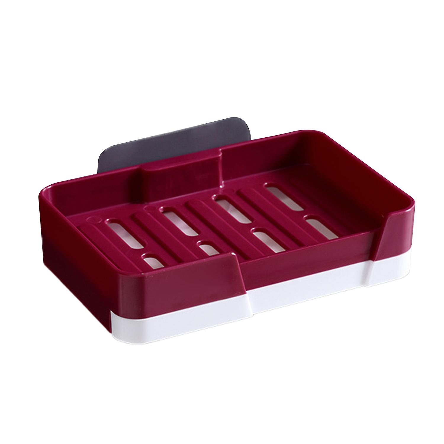 Soap Box Punch Free Good Load Capacity Plastic Soap Holder with Water Tray for Home