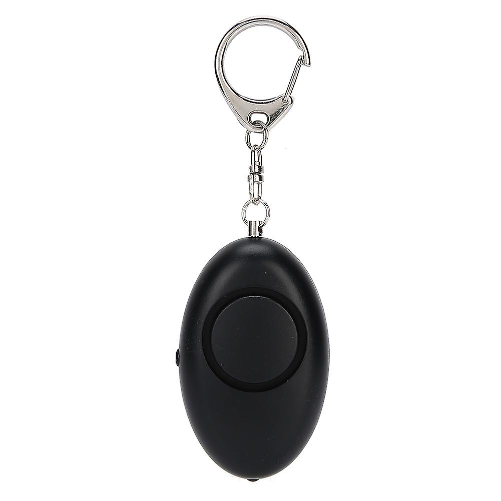 Porte-clés d'alarme de sécurité pour femmes âgées, alarme de sécurité d'urgence avec lumière LED, noir