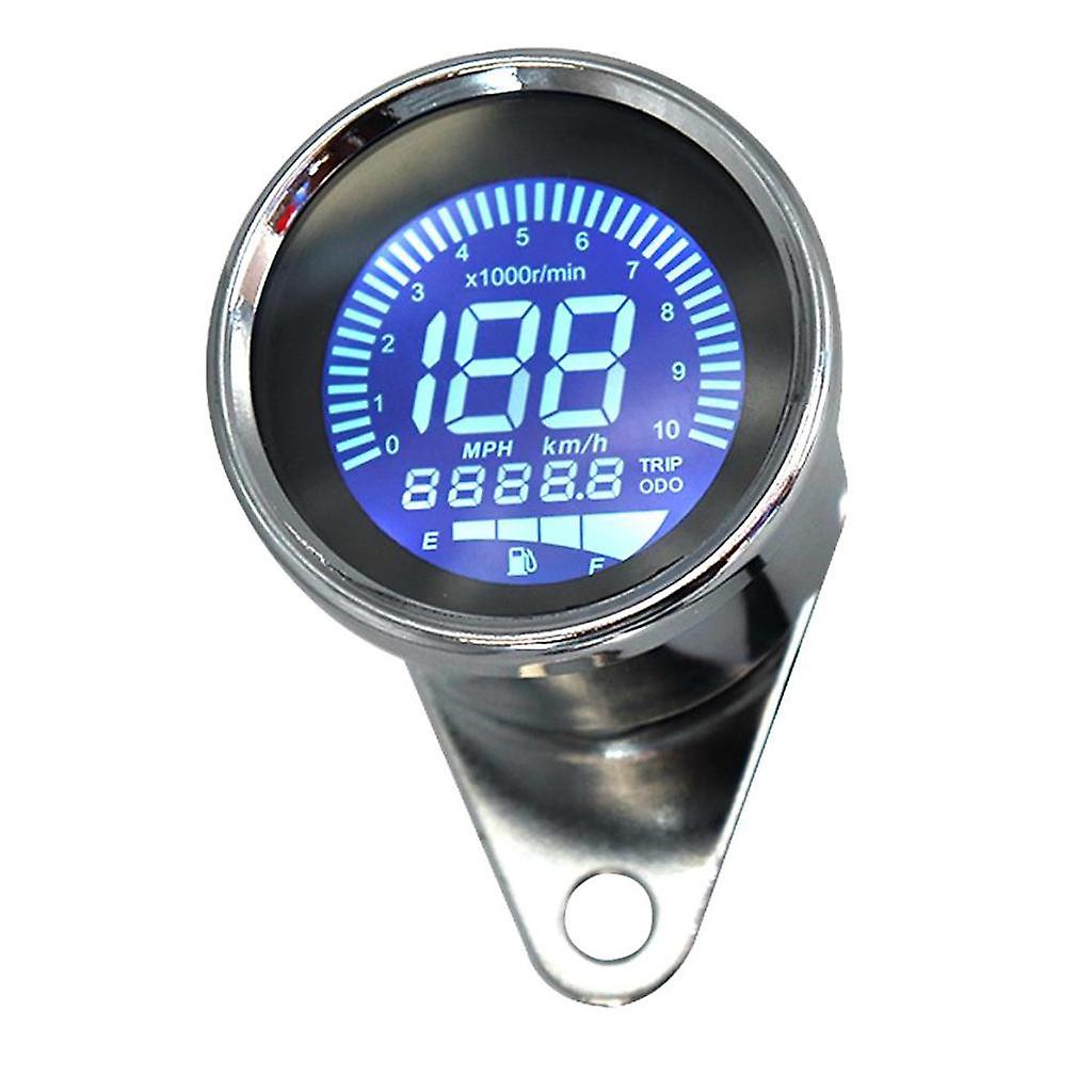 12V Tachometer + Speedometer + Odometer + Fuel Level Gauge for Motorcycle