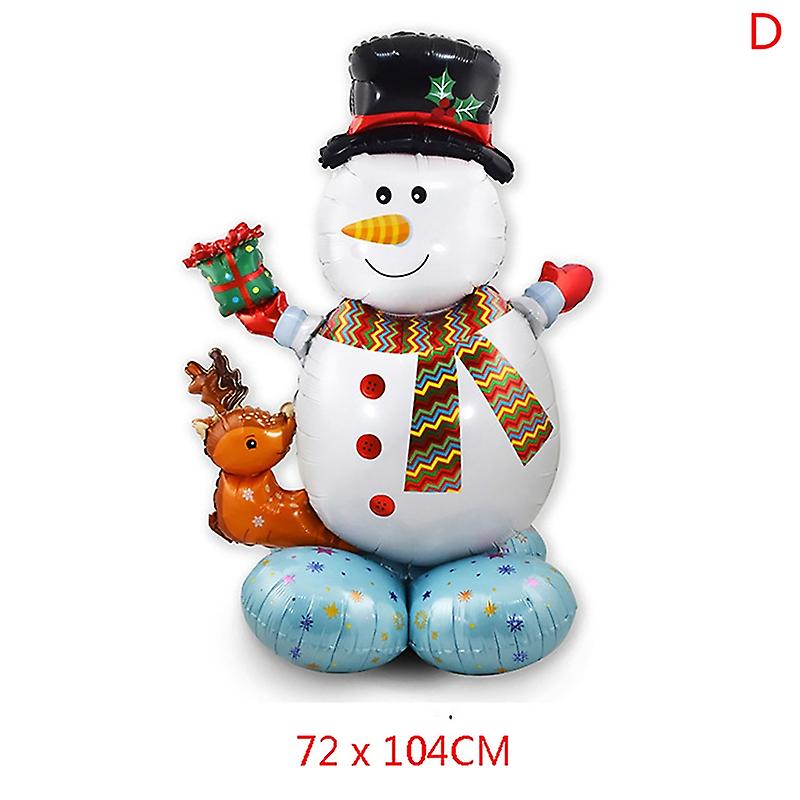 Large Christmas Standing Balloon Santa Claus Snowman Xmas Tree Balloon Home Deco