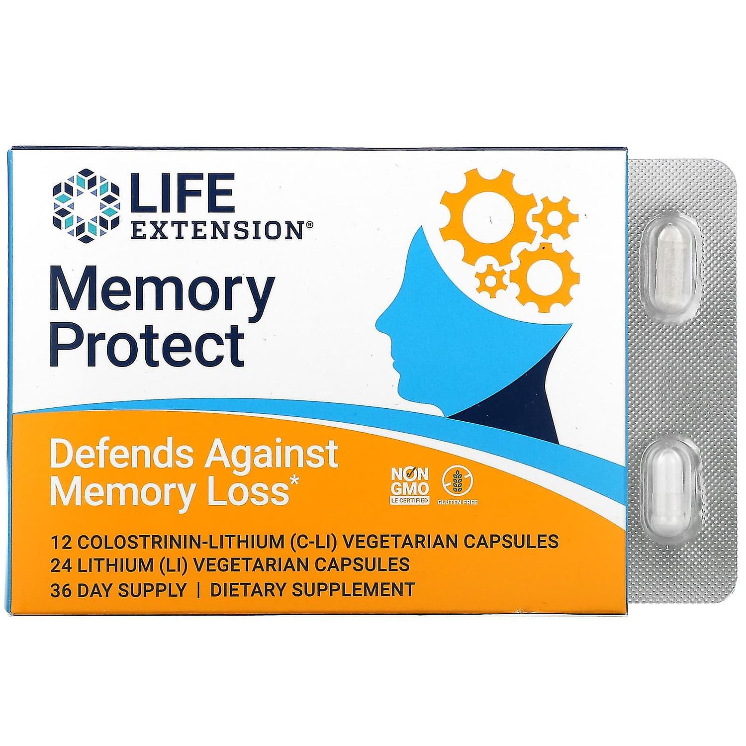 Life Extension, Memory Protect, 36 Vegetarian Capsules
