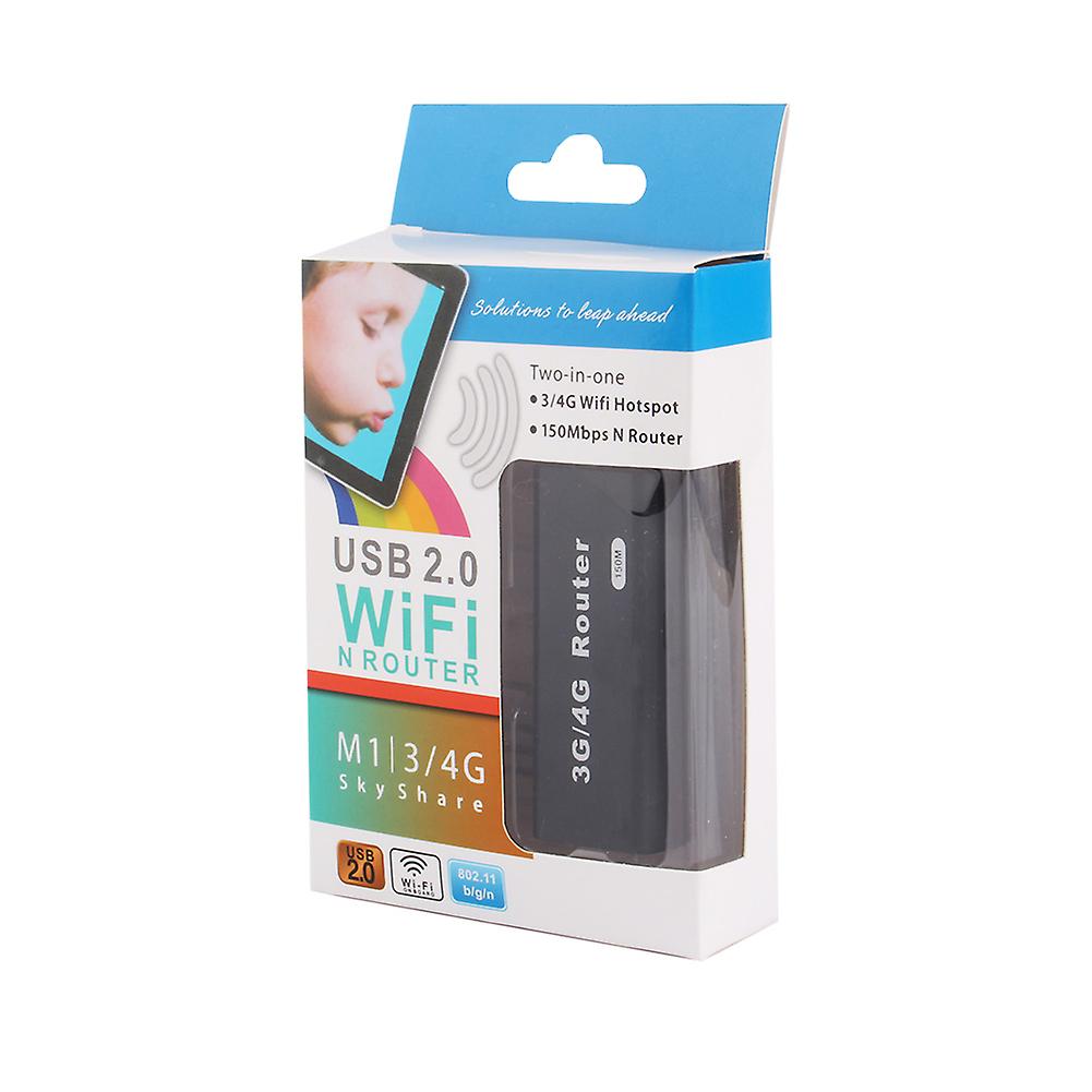 Portable 3G WiFi Router 150Mbps Wireless Hotspot with RJ45 Ethernet USB Support for Mobile Internet Access