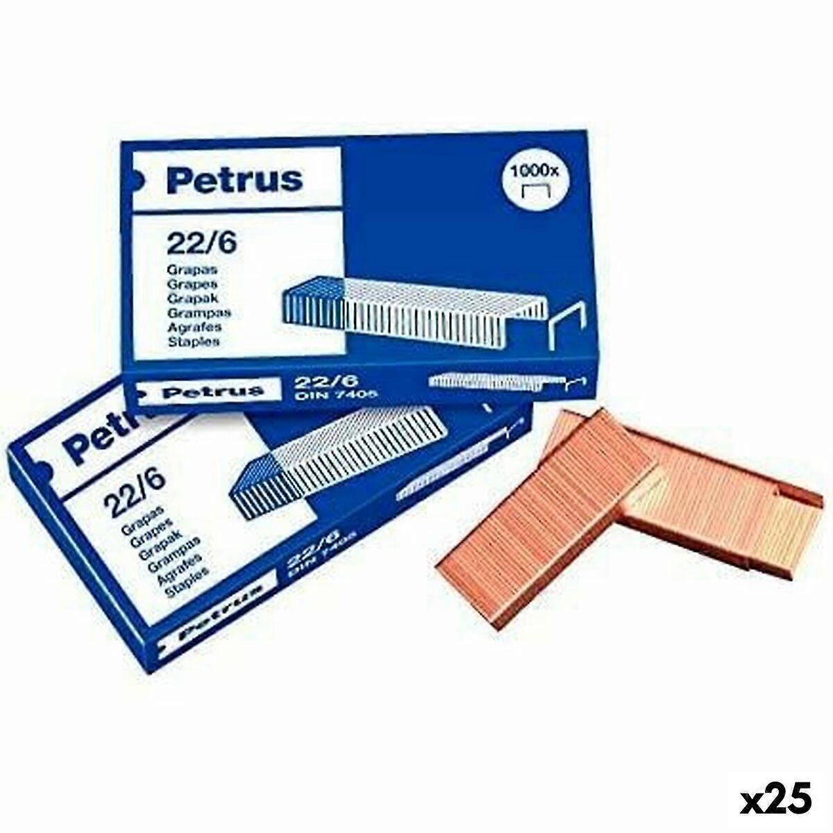 Staples Petrus 22/6 6 mm (25 Units)