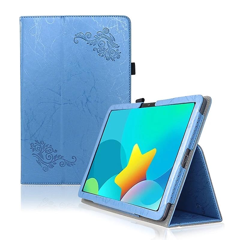 Flower Embossed Leather Tablet Case For TCL NxtPaper 11