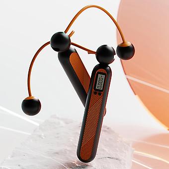 Akku-Springseil mit Smart Counter für das Fitnesstraining - Midnight Orange