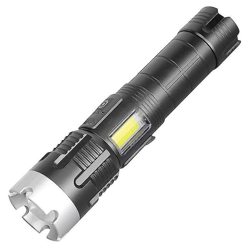 2000 Lumen Adjustable Focus Flashlight, Rechargeable Flashlight Powerful Flashlight for Outdoor Resc