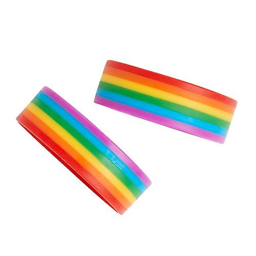 Bristol Novelty Rainbow Armband (2er Pack)