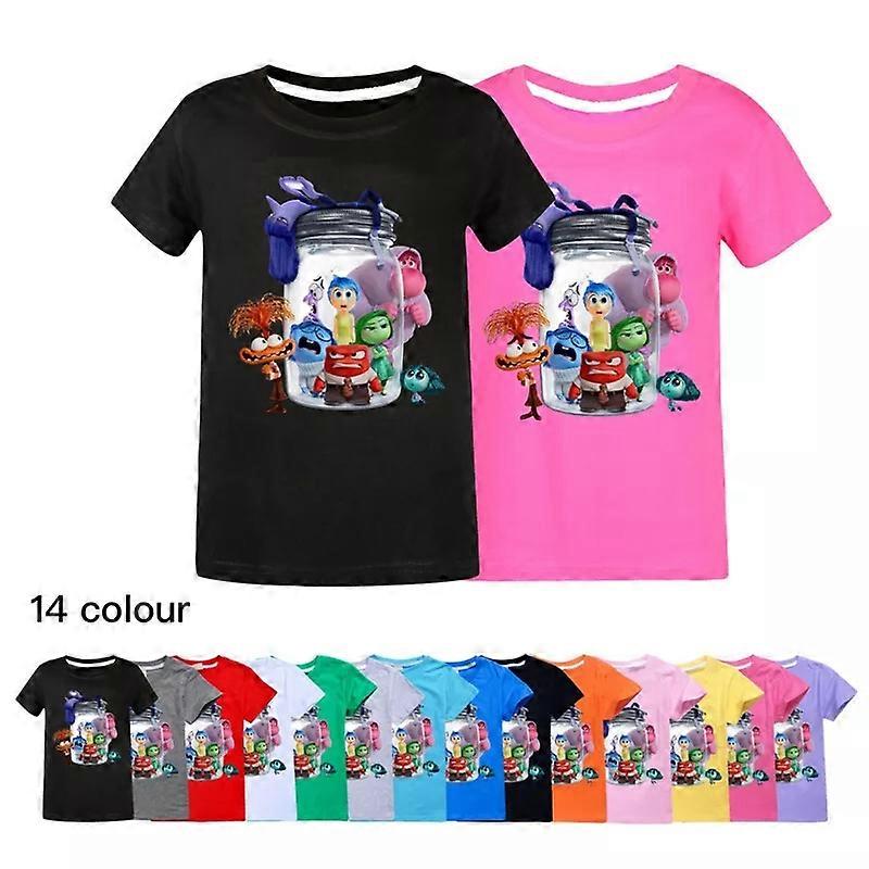חדש מבפנים החוצה 2 ילדים יום יומי שרוולים קצרים 100% כותנה חולצות צמרות מתנת יום הולדת