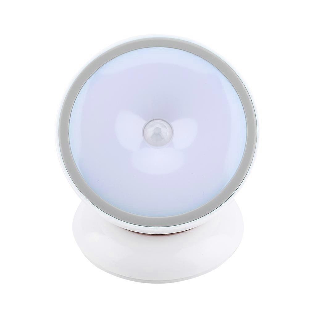 360 Motion Sensor Light Human Body Induction Stair Lights Night Light Grey + Warm Light