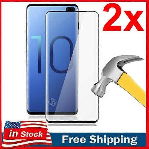 2x Curved Tempered Glass Screen Protector for Samsung Galaxy S10 / S10+ Plus No.20386 No.20386