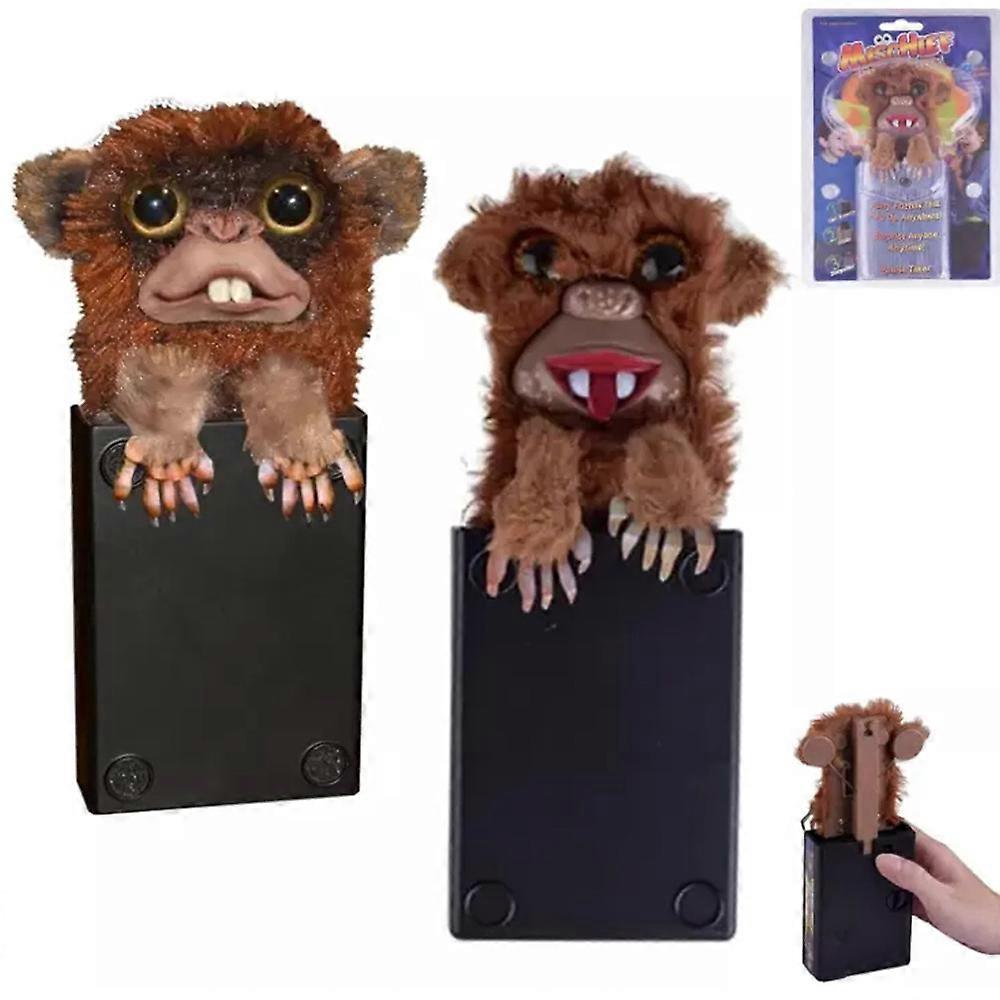 Prank Monkey Toy,Surprise Prank Monkey Toy,Pet Pranksters, Pop Up Monkey Prank