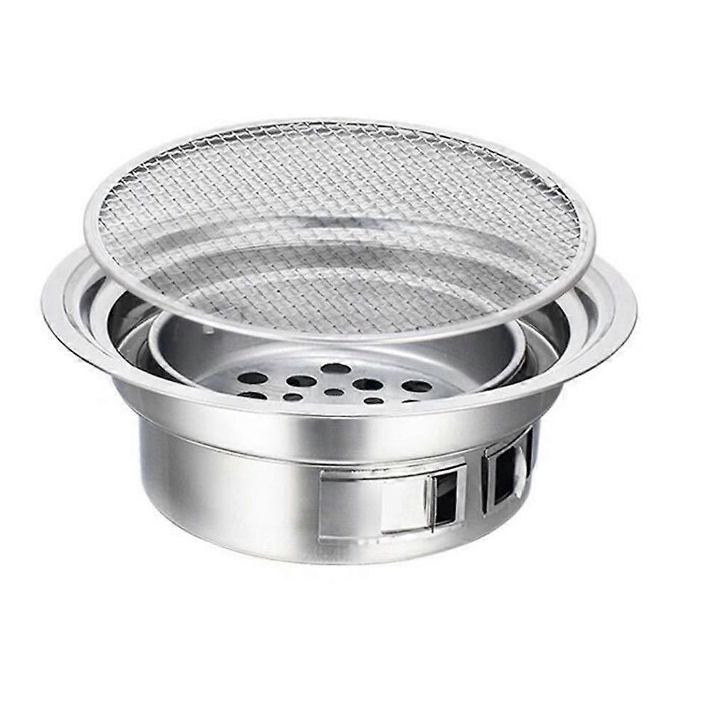 1 ensemble de four à barbecue coréen en acier inoxydable, four à barbecue portable d'extérieur, fournitures de barbecue