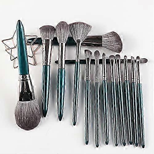 Makeup Brush Set Synthetic Basic Foundat B Brush Makeup Brush Set (silver 14-pi