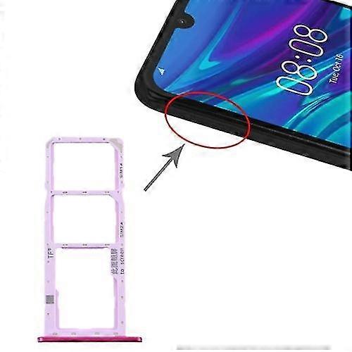 Sim Card Tray + Sim Card Tray + Micro Sd Card Tray For Huawei Y6 Pro 2019