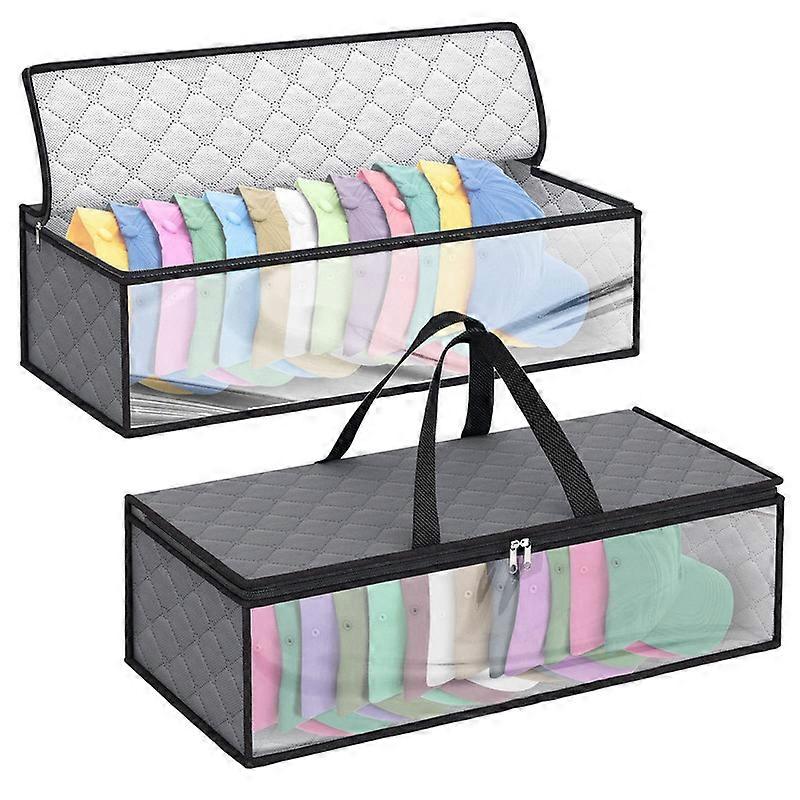 2 Pack Hat Storage Bag for Baseball, Caps Hat Organizer Case