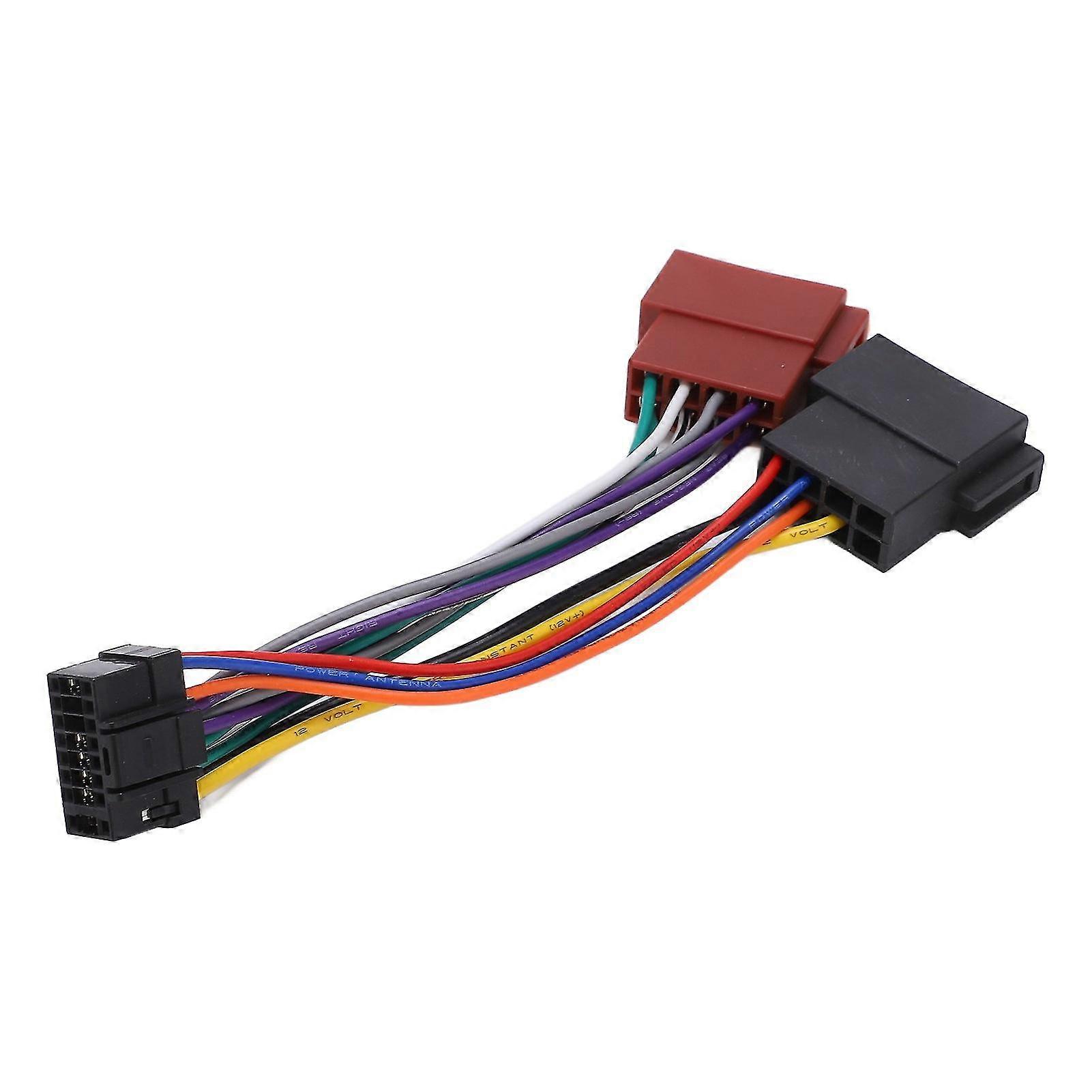 16-Pin ISO Car Radio Wiring Harness Adapter Plug – Stereo Loom Connector 5 thumbnail image
