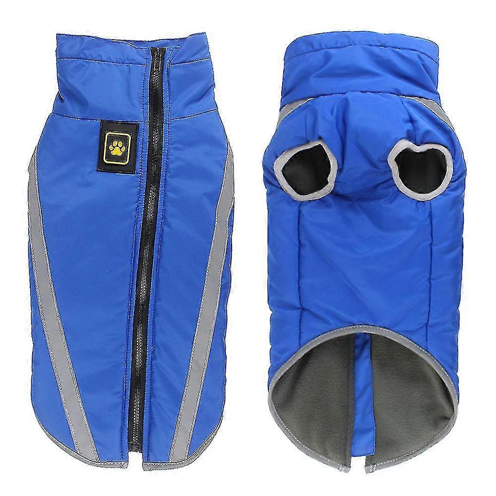 Waterproof Dog Coat Winter Warm Jacket,windproof Pet Clothes Dog Jacket Outfit For Small Medium Large Dogs With Harness Hole Yellow (xl)