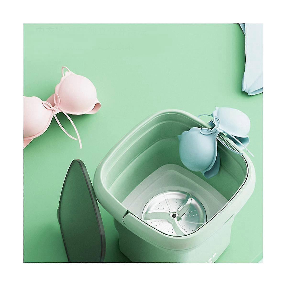 غسالة محمولة غسالة صغيرة تنظيف الضوء الأزرق نصف التلقائي Washt الجوارب للشقة T