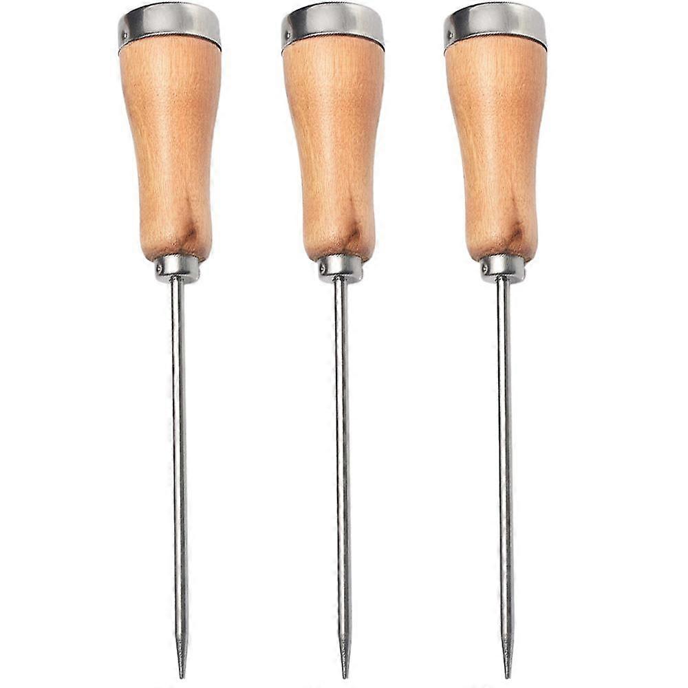 Piccozza in acciaio inox con manico in legno di sicurezza per cucina, BarNEW8
