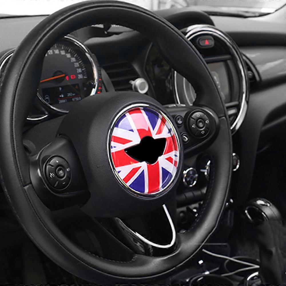 כיסוי מרכז גלגל ההגה Union Jack עבור BMW MINI Cooper JCW F55 F56 עיצוב פנים