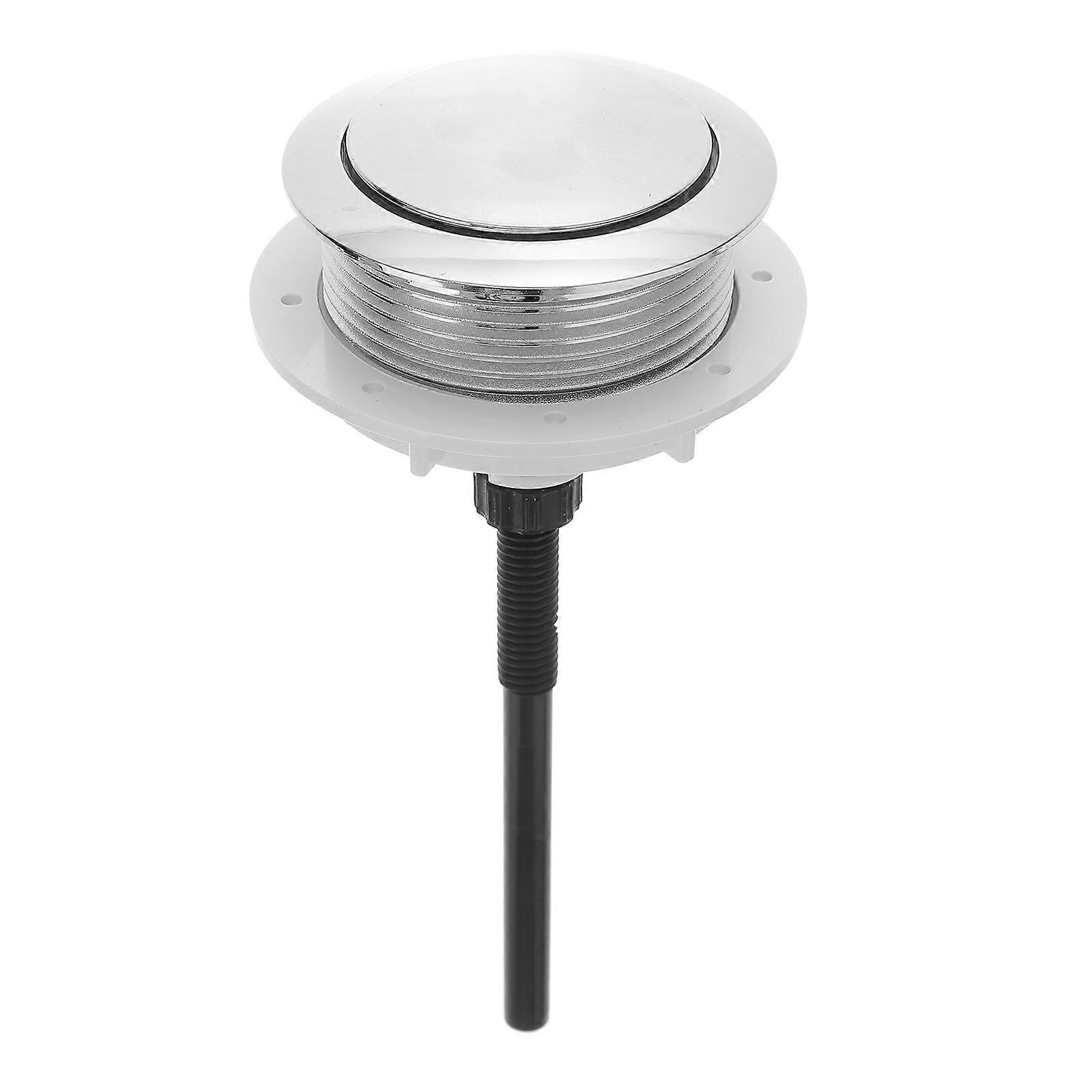 1pc Toilet Tank Dual Push Button Round Toilet Water Tank Cover Push Button