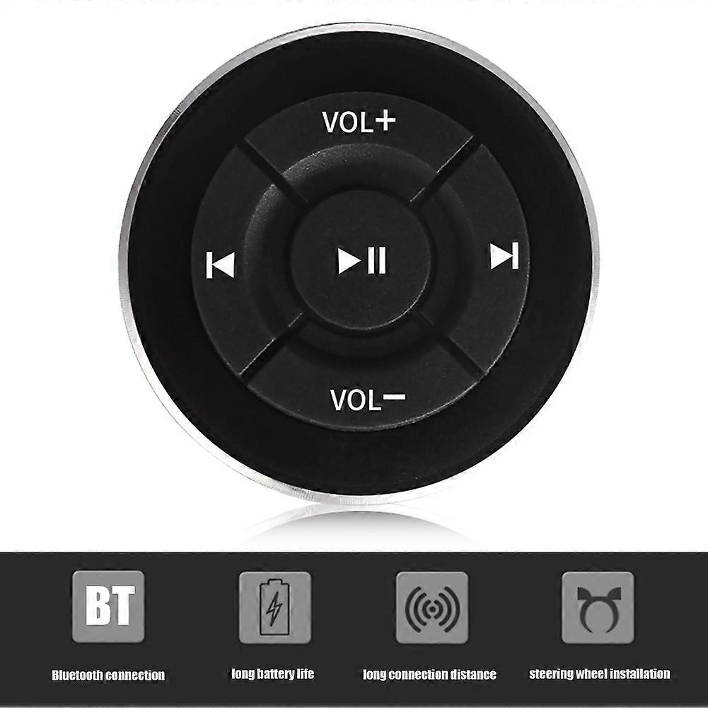 Wireless Car Remote Controller Auto Steering Wheel Media Shutter for iPhone Android Motorcycle Handlebar Media Remote Controller