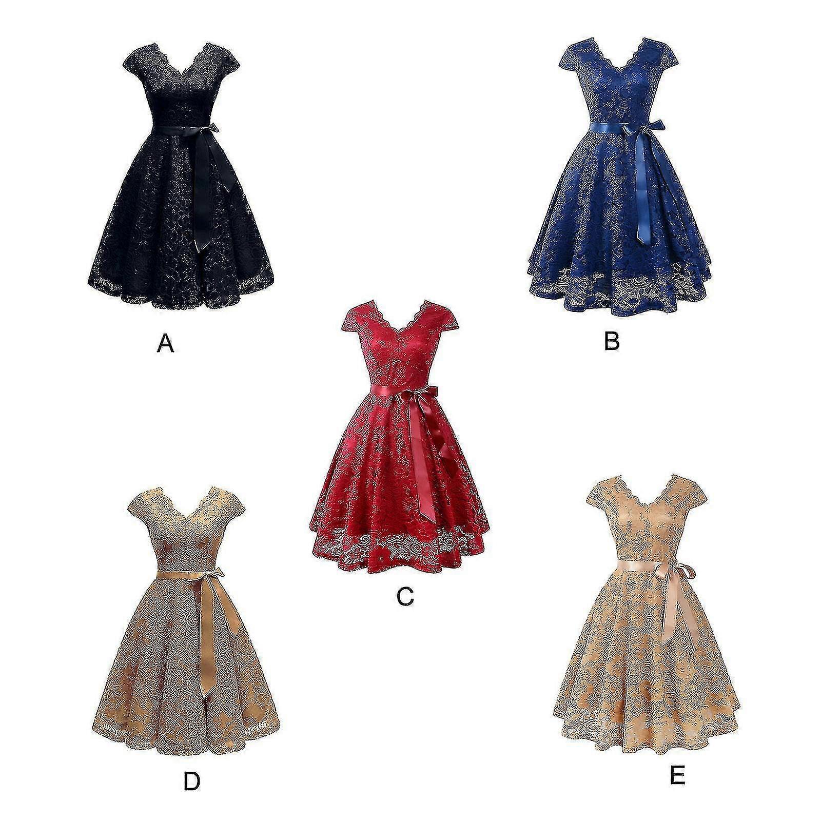 New Upgrade Lace Dresses Cape Short Sleeves Prom Dresses Graduation Dresses Cocktail Dresses-Good