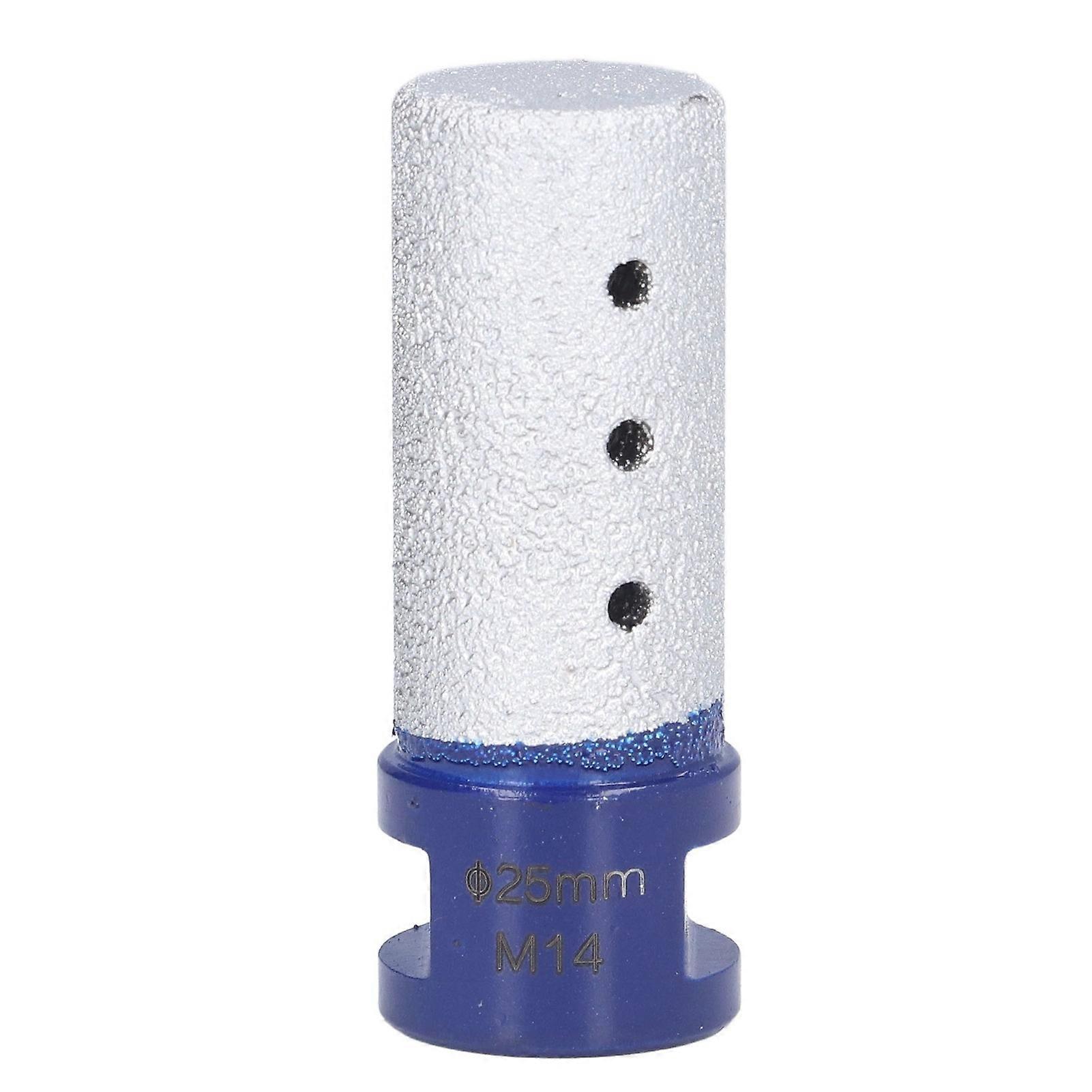 Diamond Finger Bit Vacuum Brazing Welding Milling Cutter M14 Thread for Porcelain Hard Ceramic25mm
