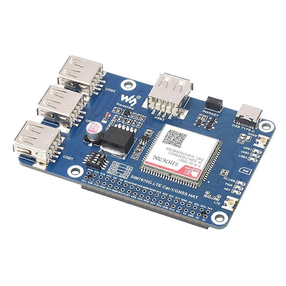 SIM7670G Module for Cat-1/GNSS/USB Expansion Board 4G LTE USB HUB