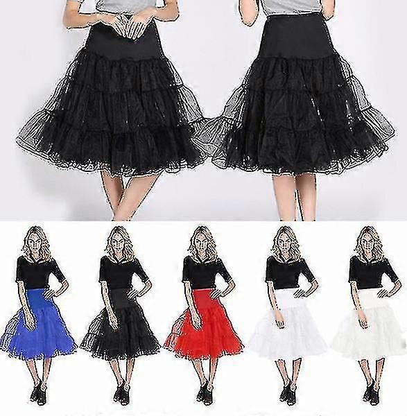 Jupe jupon Rockabilly Vintage Femme Tutu Underskirt années 1950
