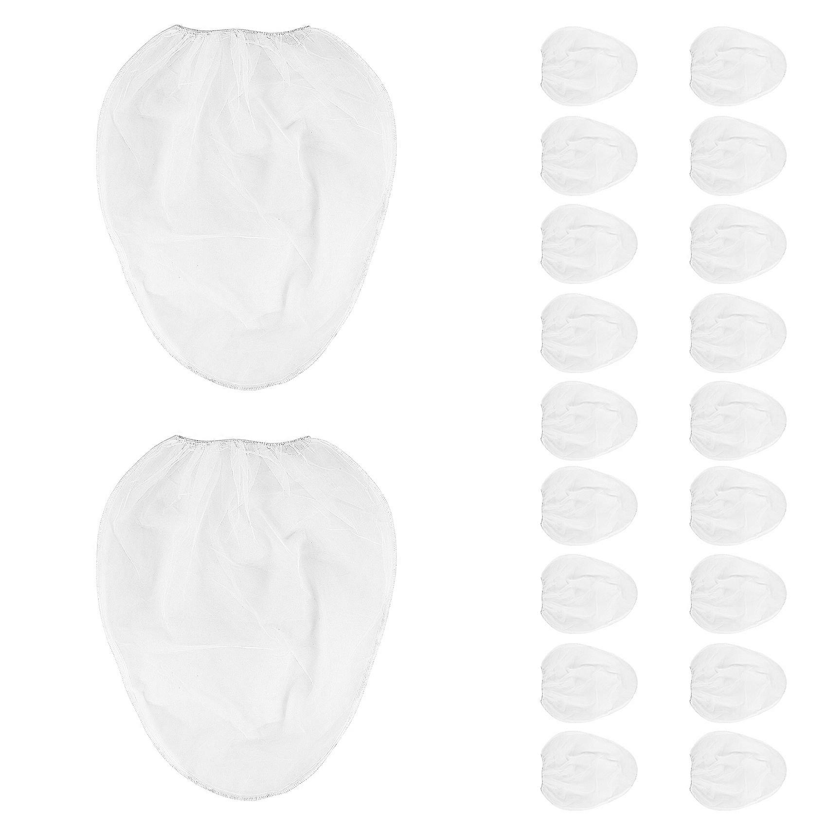 20 Pack Strainer Bag, 5 Gallon Paint Strainer with Elastic Top Opening White Fine Mesh Filters Bag