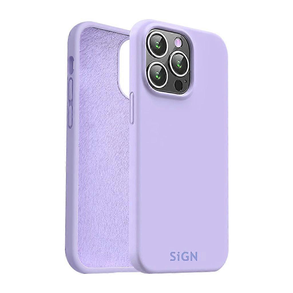 Funda de silicona líquida para iPhone 15 Pro - Lavanda