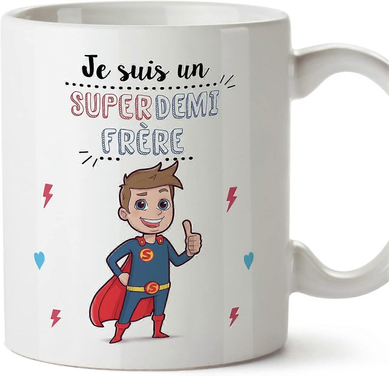 フランスのスーパーファミーユファニーギフトセラミック11オンスマグカップの義理の兄弟マグカップ