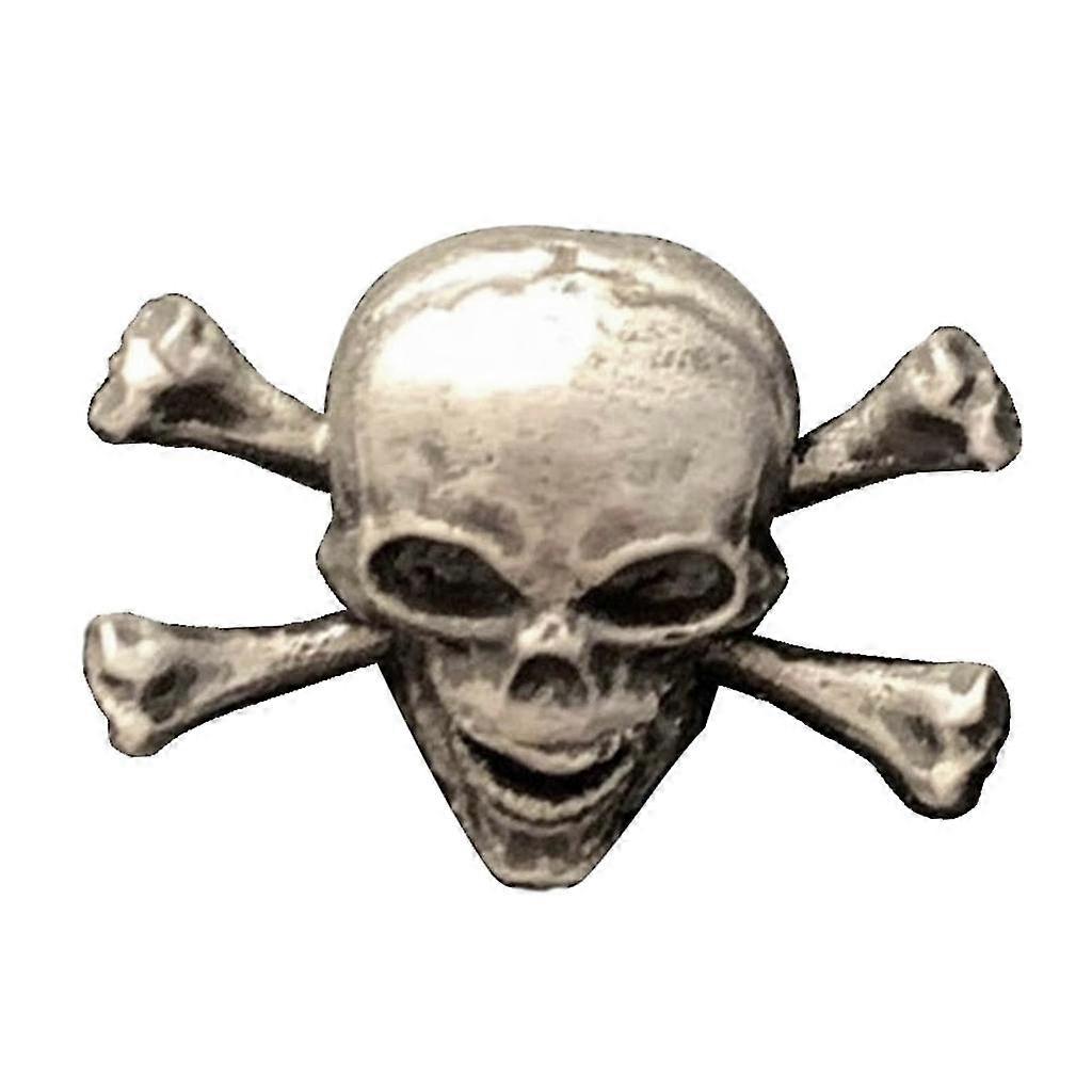 Gothic Skull Daggers Badge Pin Retro Brooch For Hip Hop Rock Halloween Party