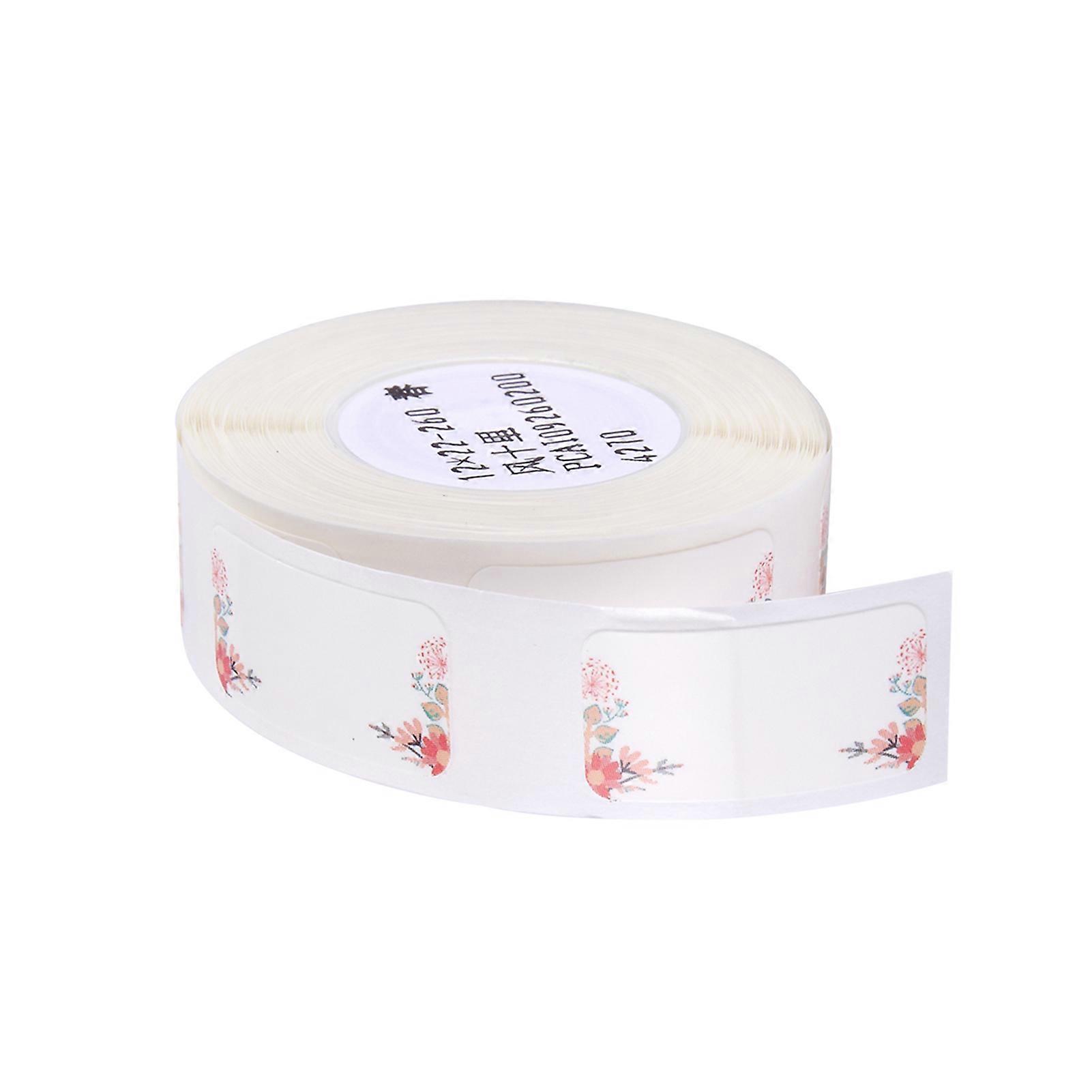 Thermal Printing Label Paper Barcode Price Size Name Blank Labels Waterproof Tear Resistant 12*22mm 260pcs/roll for Home Organizer Supermarket Store C