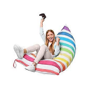 Plush Toys Storage Bag Plush Dolls Storage Lounger Colorful Stripes