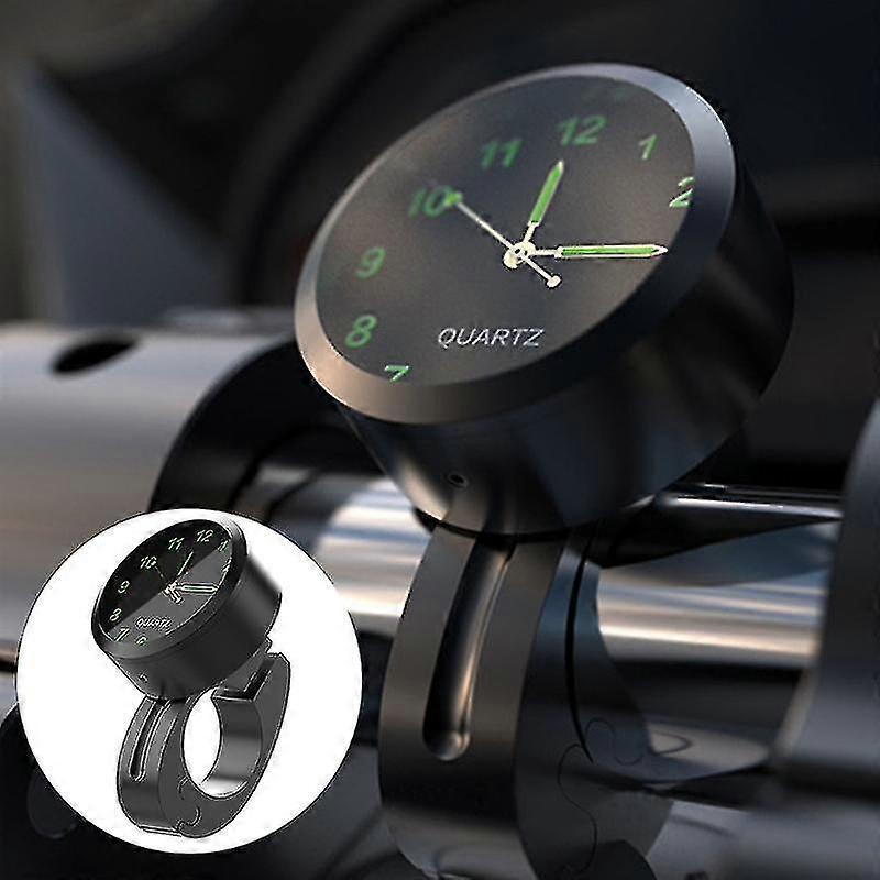 Glow In Dark Clock Motorcycle Alluminum Alloy Dial Mini For Mounting Bicycle