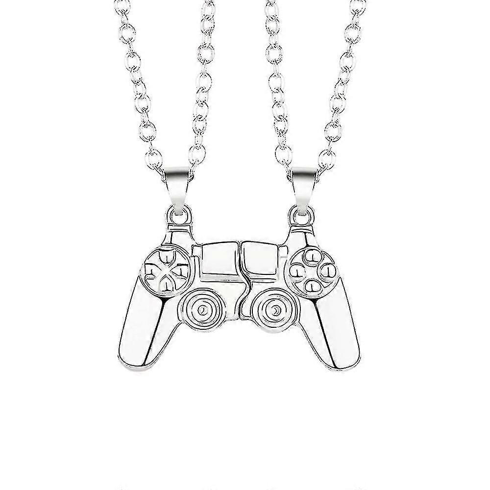 Magnetic Game Controller Necklace Couples Chain Pendant -dd